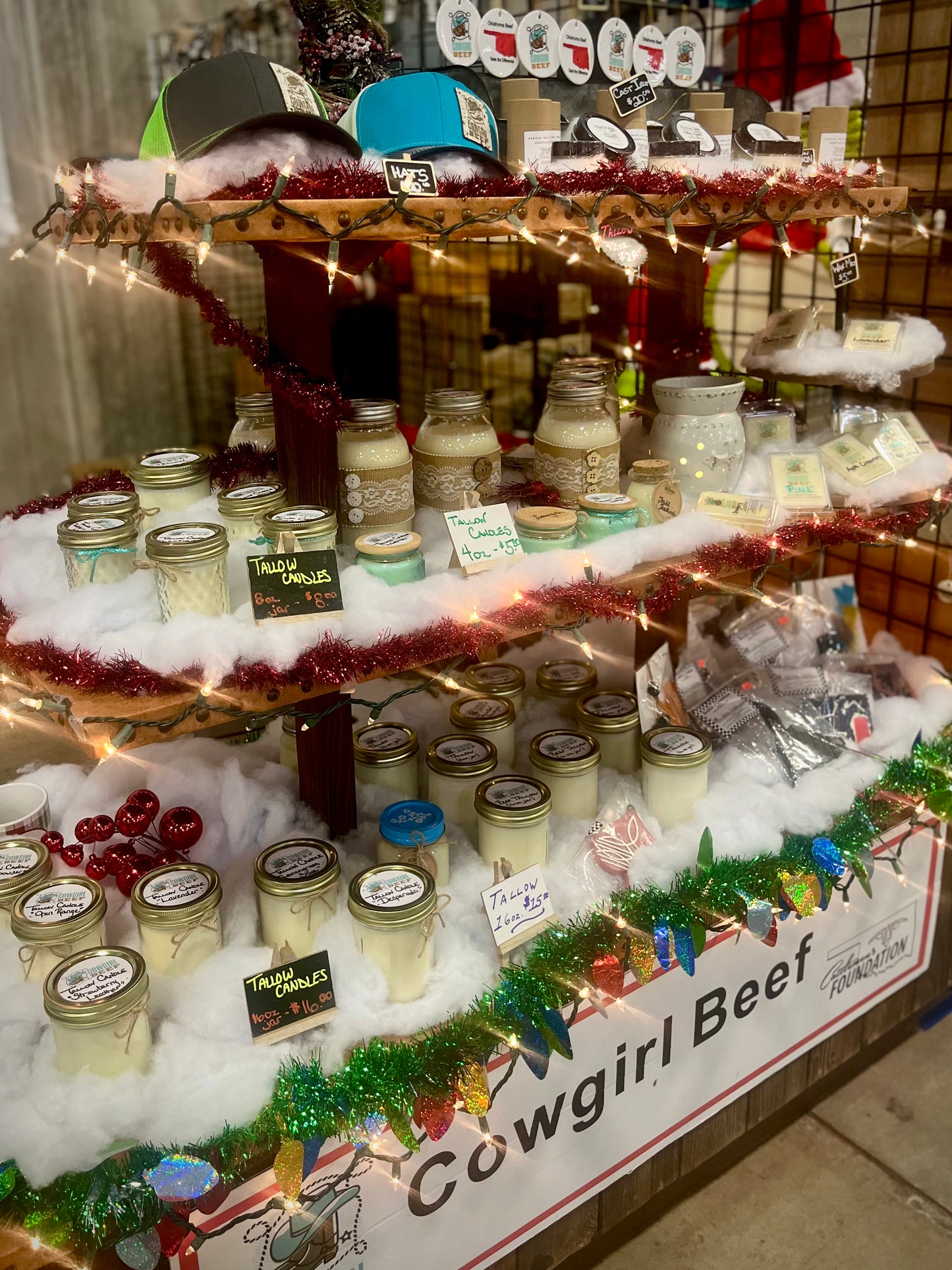 Tallow Candles: A long, clean burning candle FULL of fragrance!